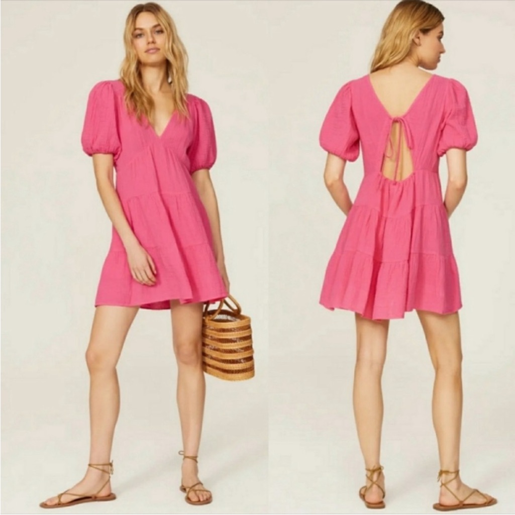 Nwt Xirena Nissa Hot Pink Mini Dress